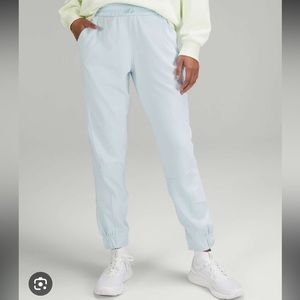Brushed Soft-Streamed Ribbed High Rise Joggers